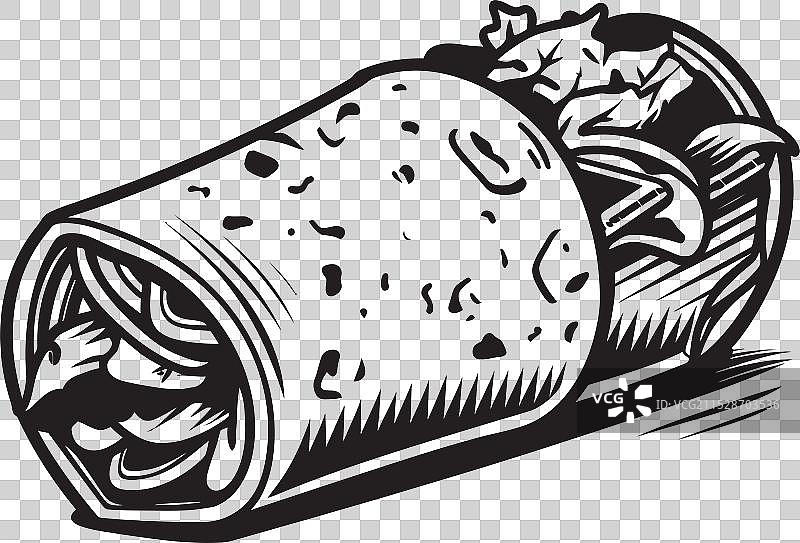 回归基础，简单美味的卷饼图片素材