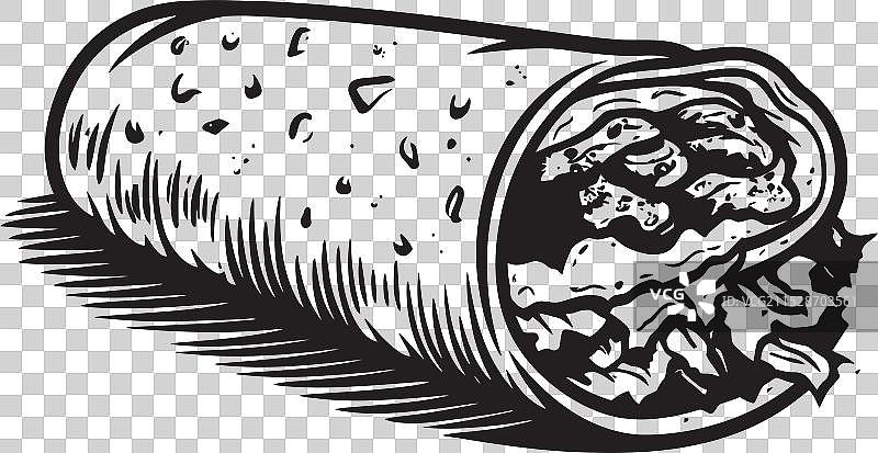 风味盛宴：探索大胆而辛辣的卷饼图片素材