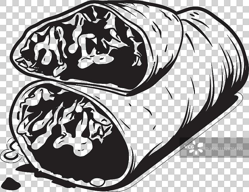 卷饼的幸福：在卷饼艺术中寻找快乐图片素材