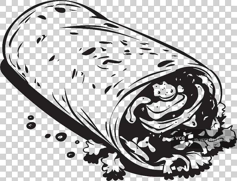 早餐卷饼，开启美好的一天图片素材