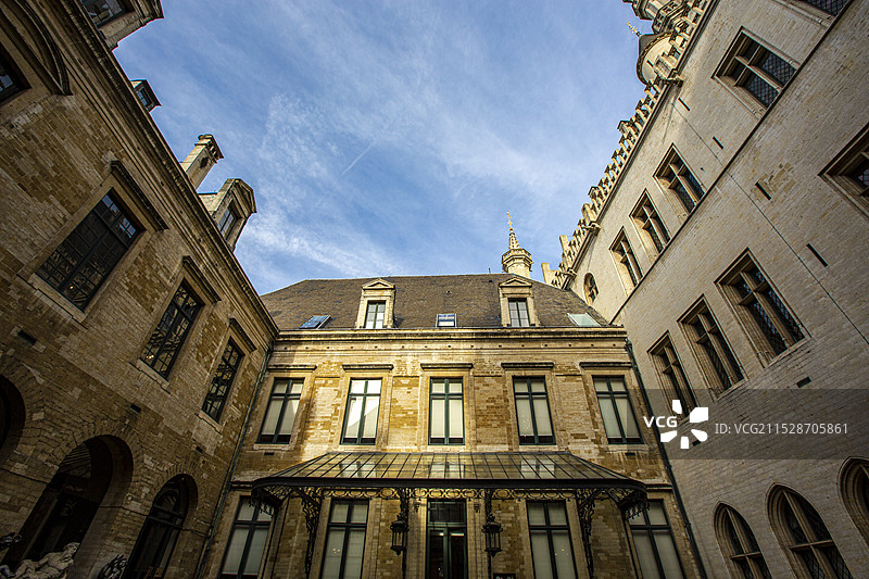 比利时布鲁塞尔大广场市政厅建筑外景图片素材