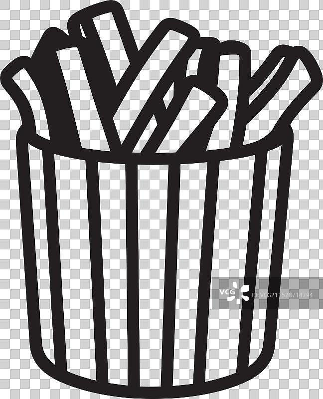 炸薯条的迷恋：探索社会对其的痴迷图片素材