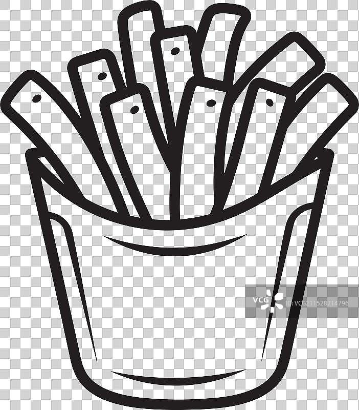 便携式炸薯条，适合外出时享用的炸薯条选择图片素材