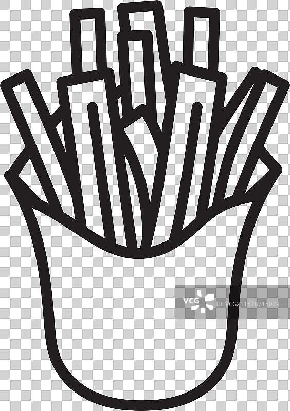 薯条和家庭共享的亲密时光图片素材