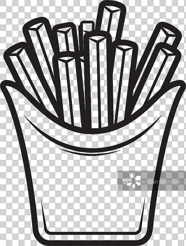 薯条和家人在一起创造美好回忆图片素材