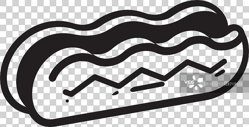 热狗与融合菜肴的风味结合图片素材