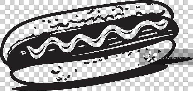 热狗与浪漫，与某人分享香肠图片素材