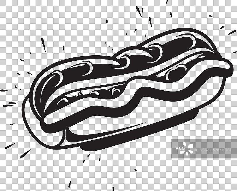 热狗和代代相传的传统食谱图片素材