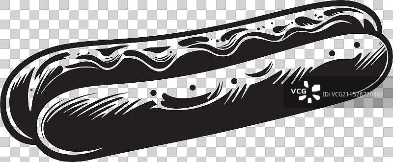 热狗与融合菜肴的风味结合图片素材