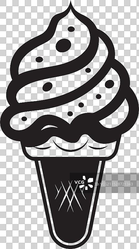 奢华的双重搭配，完美的冰淇淋组合图片素材