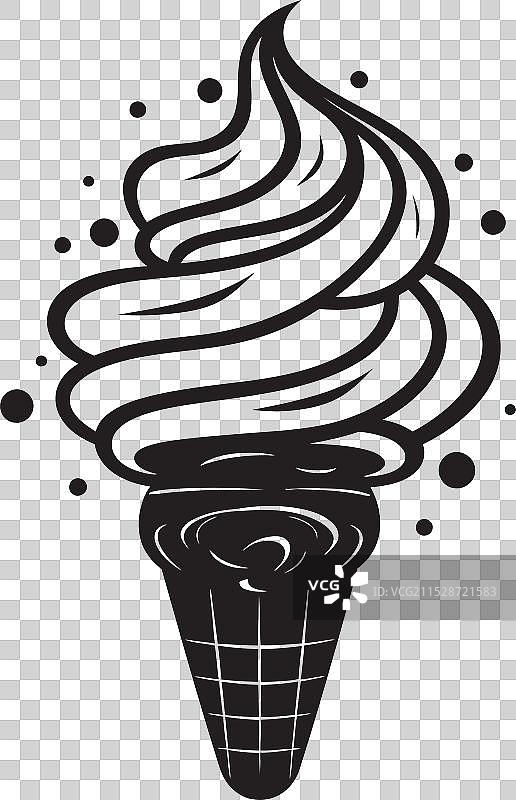 悠闲的幸福冰淇淋时刻图片素材