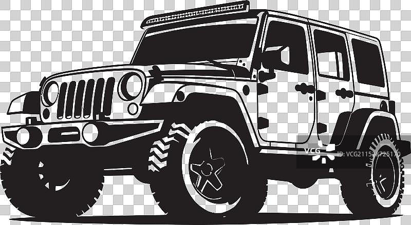 吉普牧马人标志性设计，无限冒险图片素材