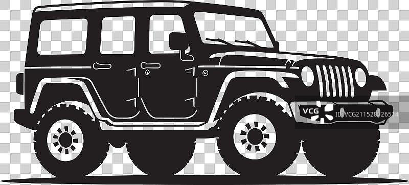 吉普自由侠拥抱开放的自由图片素材