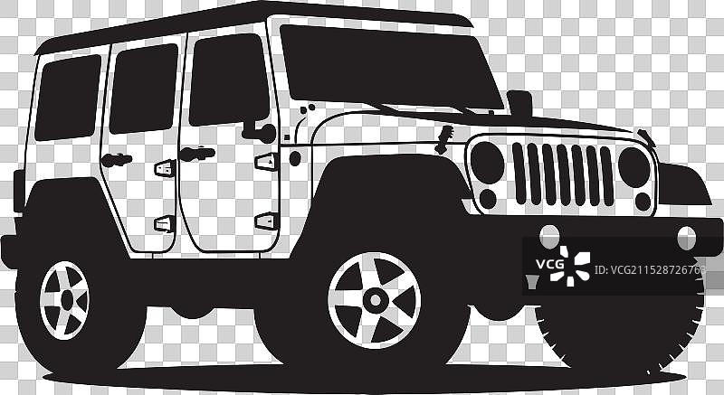 吉普大瓦根尼豪华越野车的重新定义图片素材