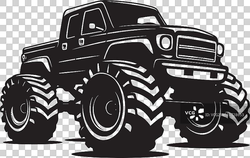 不可阻挡的力量：怪兽卡车的传奇图片素材