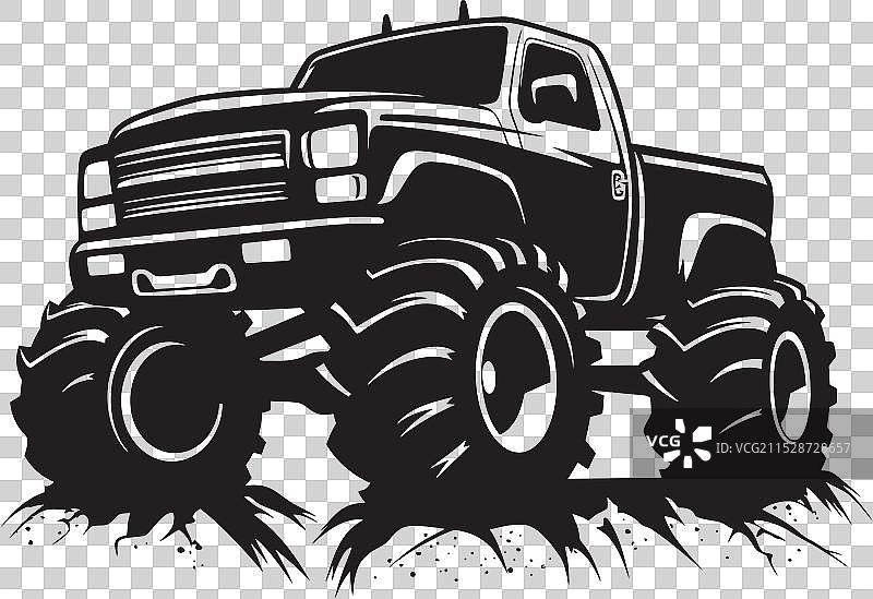 怪兽卡车狂热，狂野之旅的开始图片素材