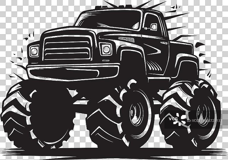 赛车巨头：怪兽卡车的英雄图片素材