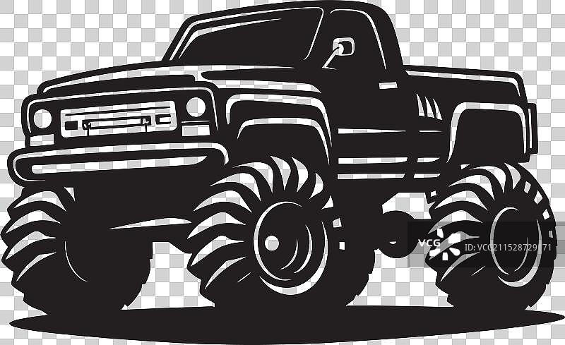 怪兽卡车大战的混乱与喧嚣图片素材