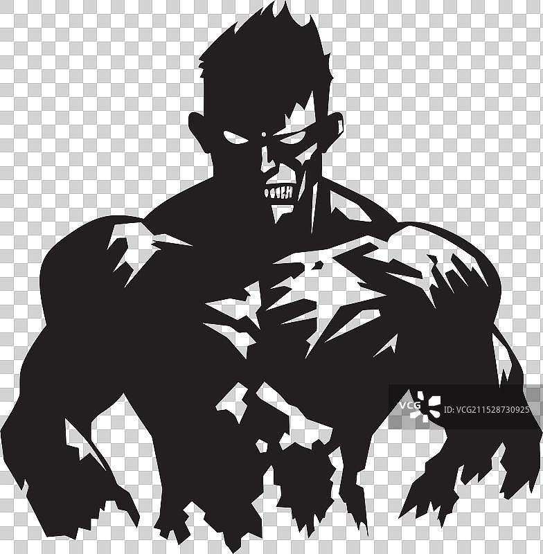 肌肉发达的僵尸，亡灵巨人就在我们身边图片素材