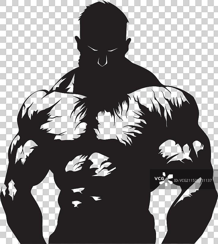 肌肉发达的僵尸，亡灵巨人就在我们身边图片素材