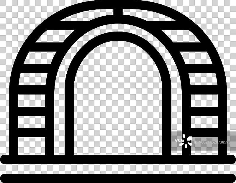 通往未知的地下隧道入口图片素材