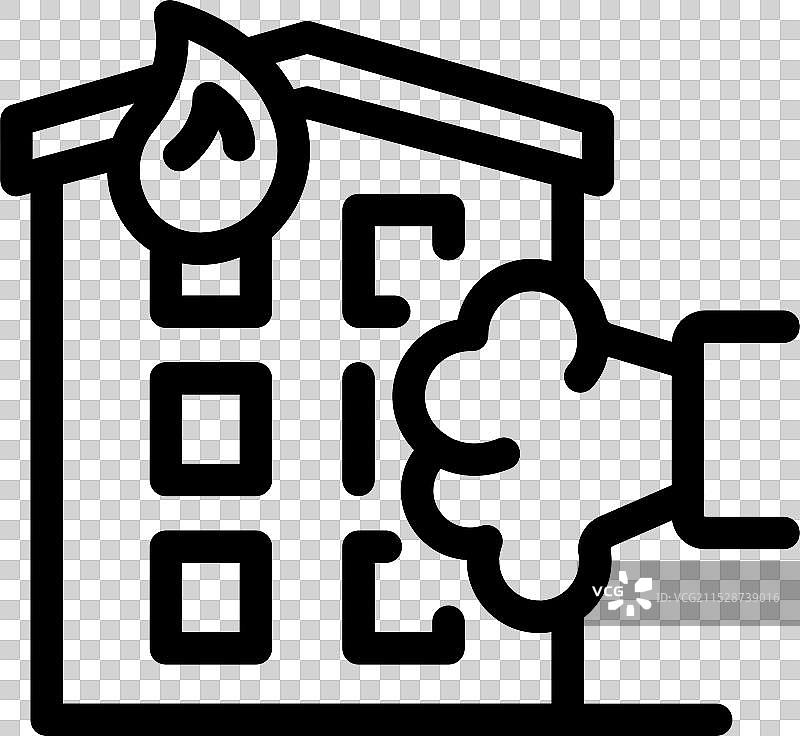 消防员正在扑灭燃烧的火焰图片素材