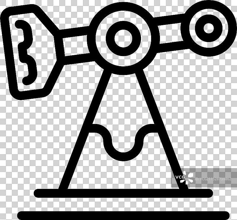 油泵抽油机从地下提取原油图片素材