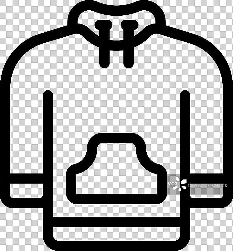 带前口袋的连帽卫衣图片素材