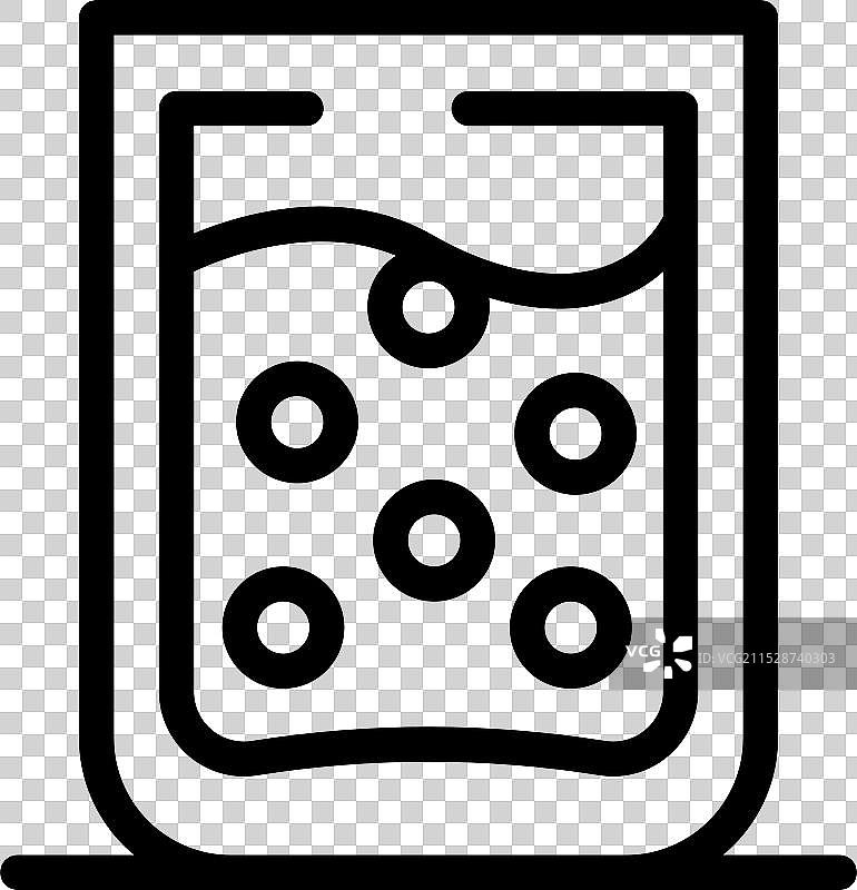 装有液体的实验室玻璃烧杯图片素材