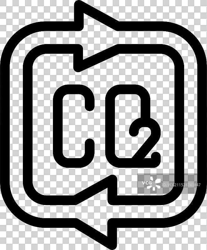 通过循环经济循环减少二氧化碳排放图片素材