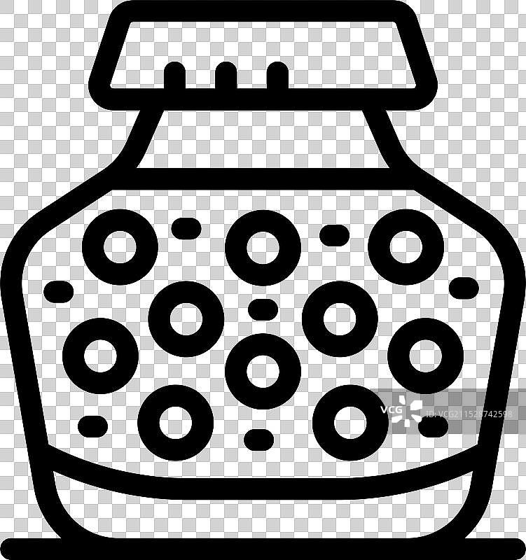 装满美味腌制橄榄的玻璃罐图片素材