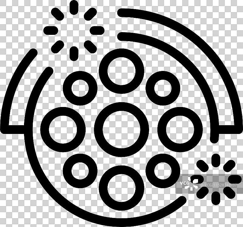 舞台灯光效果，聚光灯照射。图片素材