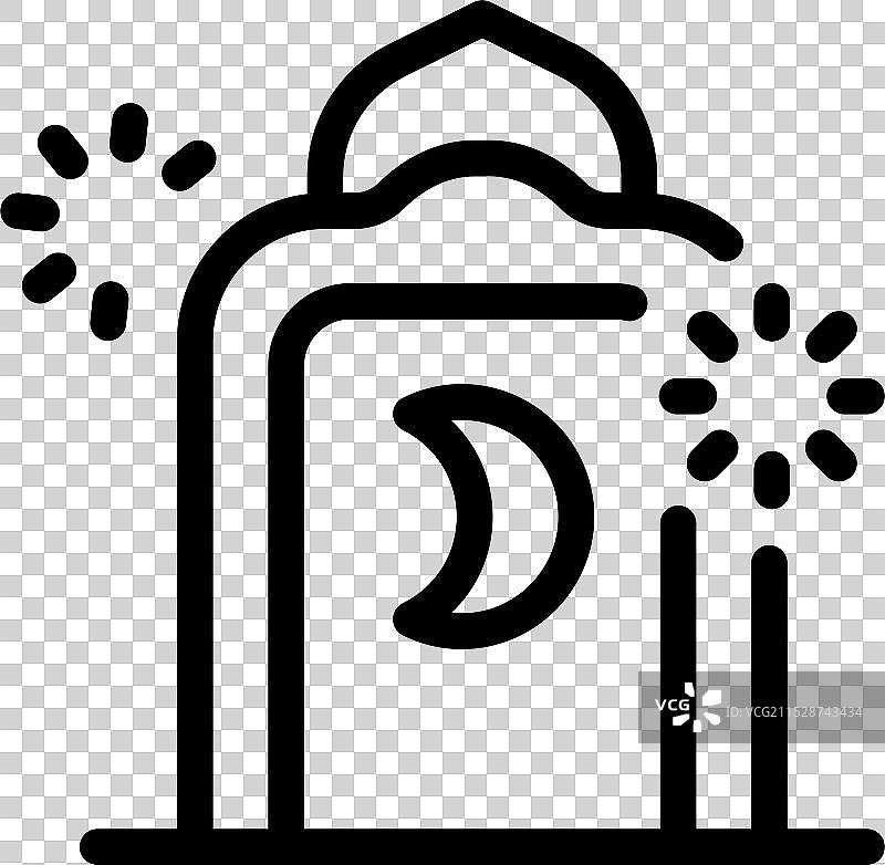 伊斯兰清真寺庆祝斋月快乐图片素材