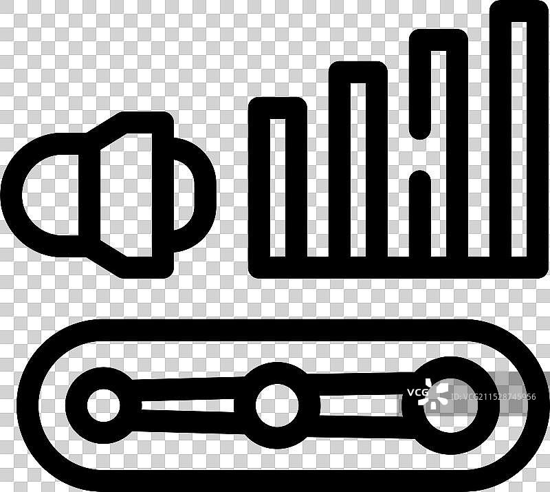 传送带传递音频内容图片素材