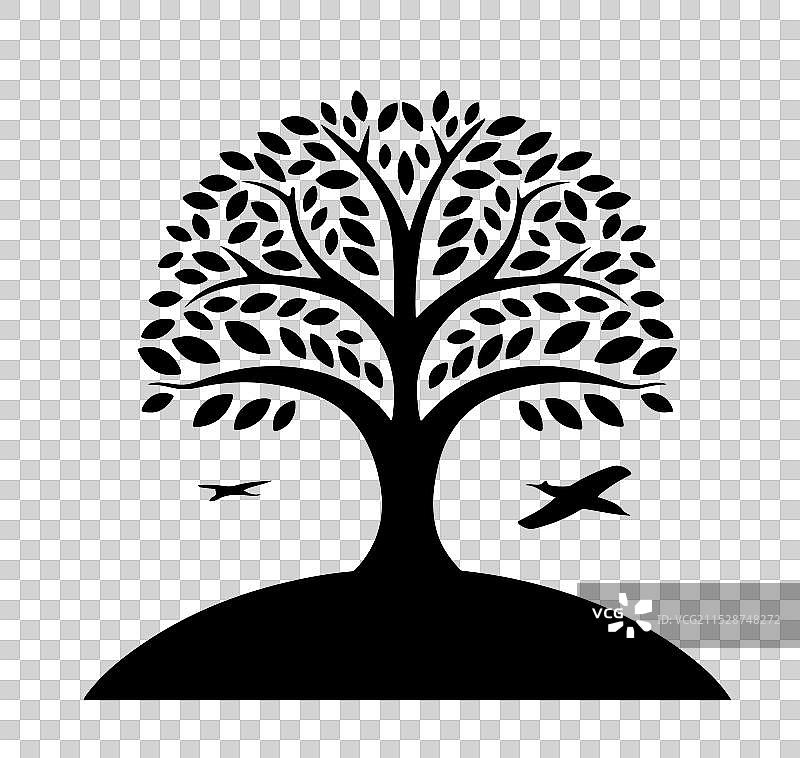 树木标志设计图片素材