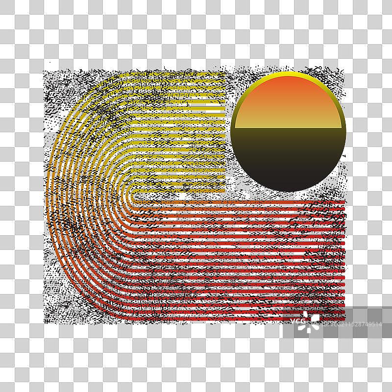 复古抽象日落海滩图片素材