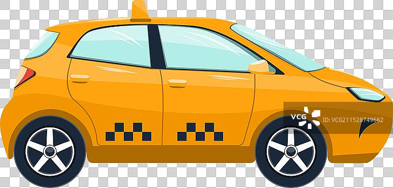 黄色出租车图片素材