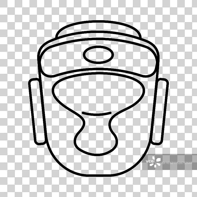 拳击头盔 拳击护具 头盔图标图片素材