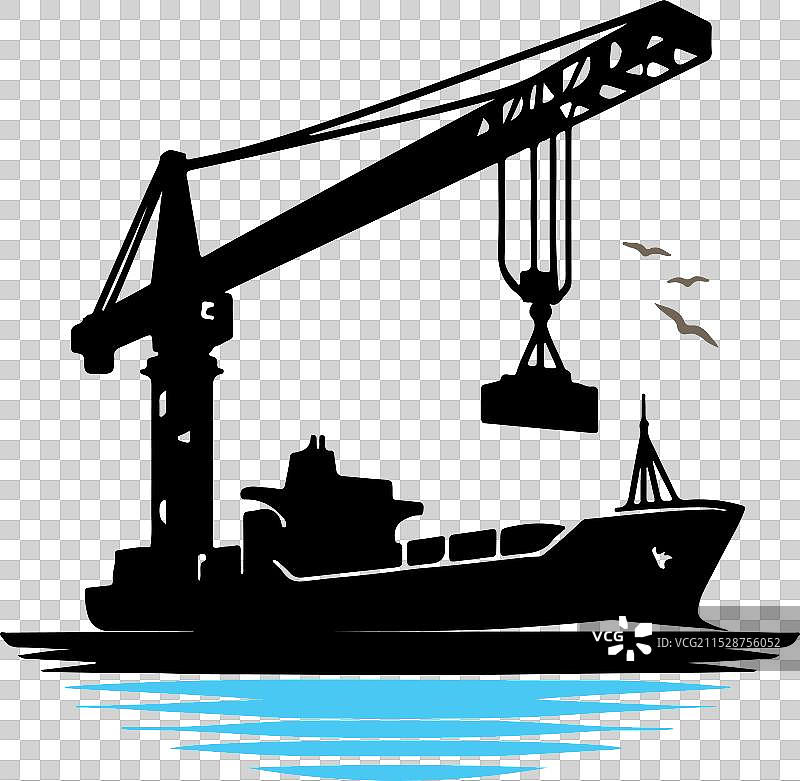 鹤的剪影图片素材