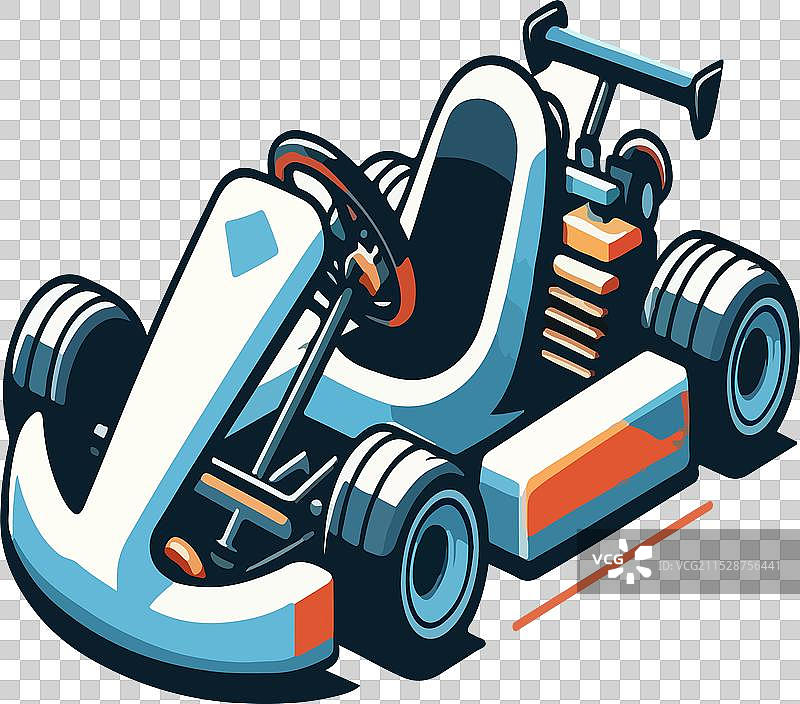 简单的卡丁车设计风格图片素材