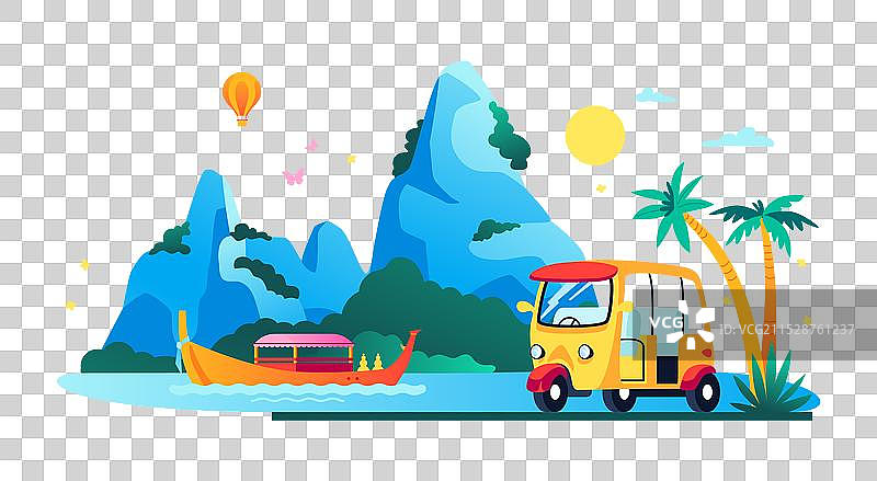 考平干岛 - 现代色彩图片素材