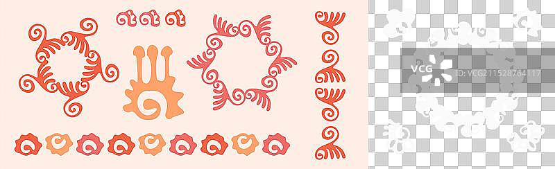 桃毛植物纹理图案集图片素材