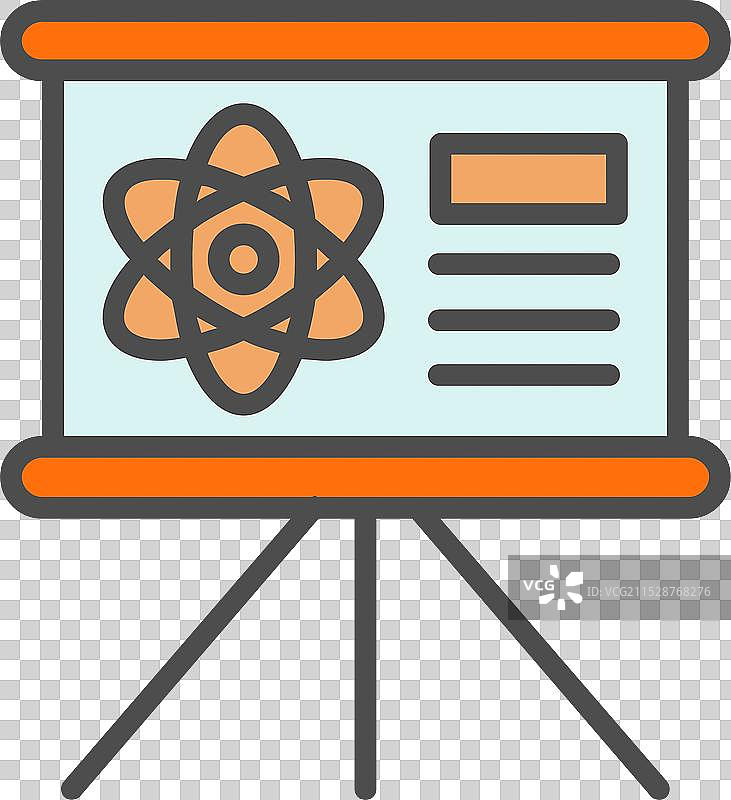 生物学线条填充图标设计图片素材