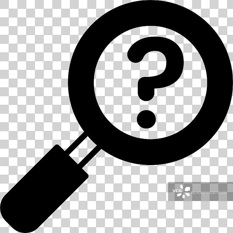 一幅黑白色的放大镜图像图片素材