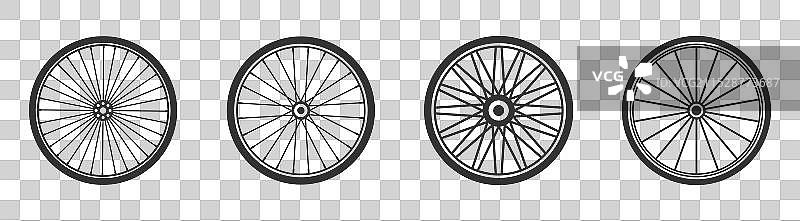 自行车轮子标志图片素材