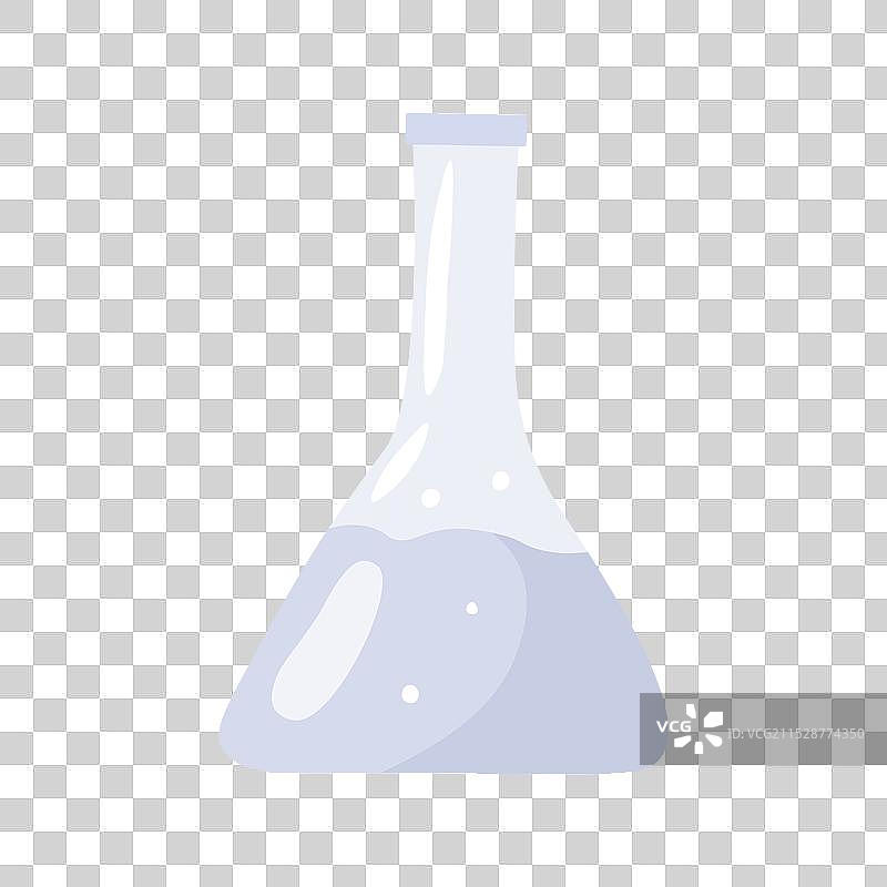 实验室烧瓶涂鸦图案孤立展示图片素材