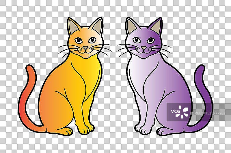 一组可爱的小猫咪图片素材