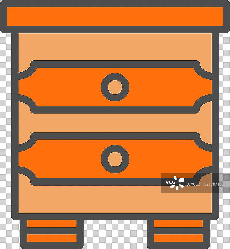 夜stand线条填充图标设计图片素材