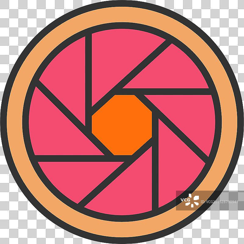 隔膜线填充图标设计图片素材