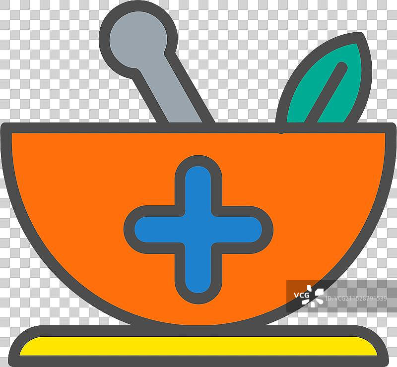 药品线条填充图标设计图片素材